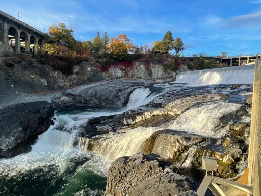 Spokane Falls on the Spokane River, Washington, USA